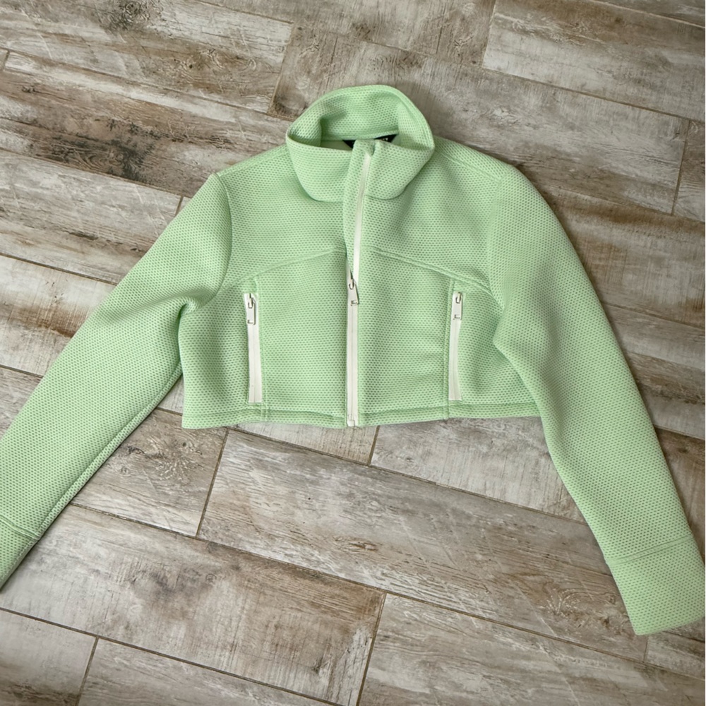 Zara Light Green Mesh Jacket
